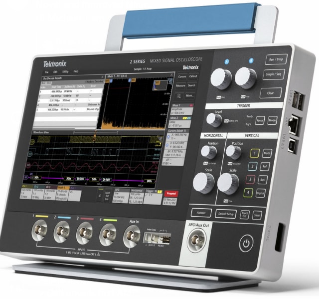 The new Tektronix 2 Series Mixed Signal Oscilloscope. (Source: Tektronix.)