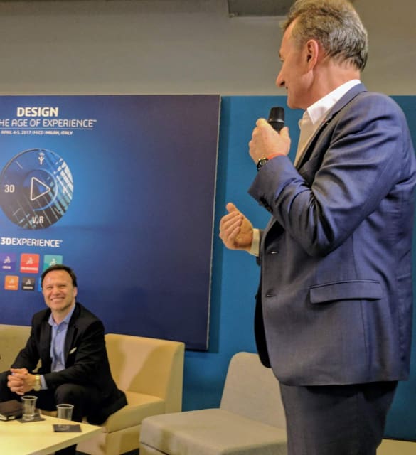 Dassault Systèmes CEO Bernard Charles, together with Bassi during a panel discussion. Charles has been working hard to convince the SOLIDWORKS community about the advantages of using the 3DX platform, so far without success. Generally, the reasons circulate around economics, cloud security and in some cases a certain level of conservatism and low motivation to go through a change process. From a technological standpoint, one of the obstacles has been about the differences between SOLIDWORKS’ file-based environment versus the data-driven environment in the 3DX platform. Bassi claims that there is too much “drama” linked to the question.