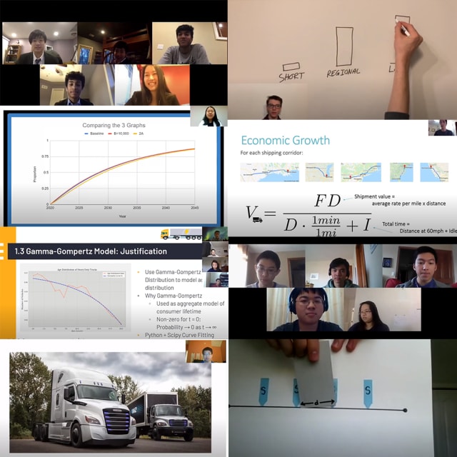 M3C teams engage in virtual presentations to deliver their solutions. (Image courtesy of M3C.)