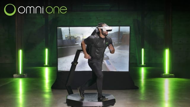 The Omni One omnidirectional treadmill for VR. (Source: Virtuix.)