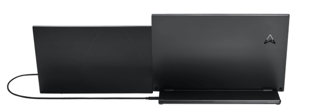 The Asus ZenScreen MB16QHG has a full-function USB-C port on either side of the display. (Source: Asus.)