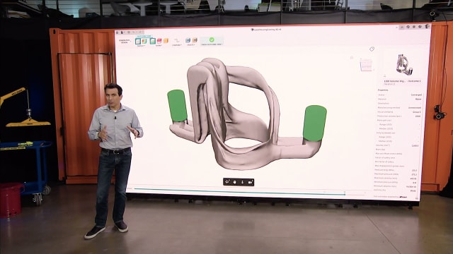 Autodesk CEO Andrew Anagnost tells a virtual audience about Generative Design at Autodesk University 2020. (Image courtesy of Autodesk.)