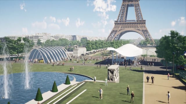 One of the goals of the project was to create more spaces that Parisians would enjoy, as currently the area is used almost entirely by tourists. (Image courtesy of Autodesk.)