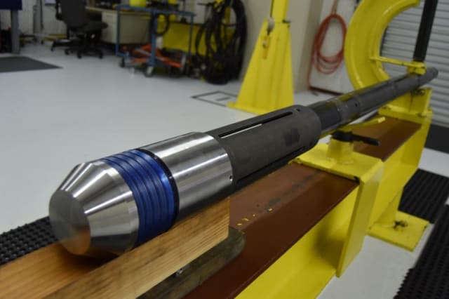 Downhole Emerging Technologies’ (DET) all-metal 3D-printed isolation packer. (Image courtesy of DET.)