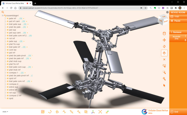 Fully rendered view of almost any solid model without the need of a CAD program or even a download with CCE’s viewer, EnSuite-Cloud ReVue. All you need is a browser and an email address to create an account.