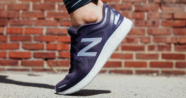 The Zante Generate from New Balance with 3D-printed midsoles released by New Balance in 2016. (Image courtesy of New Balance.)
