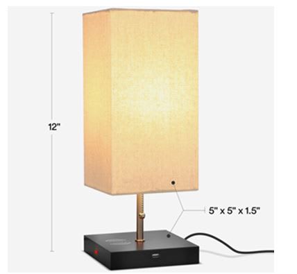 Figure 2. More details on the Grace Table Lamp. (Image courtesy of Brightech.)