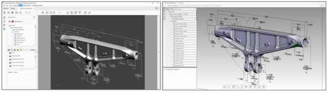 HOOPS Publish 2018 can convert CAD data into 3D PDFs and other formats. (Image courtesy of Tech Soft 3D).