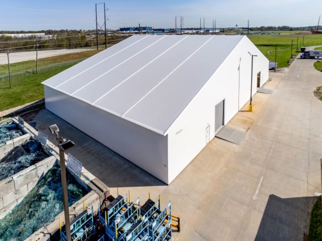 AGC Automotive’s fabric building from Legacy. (Image courtesy of Legacy Building Solutions.)