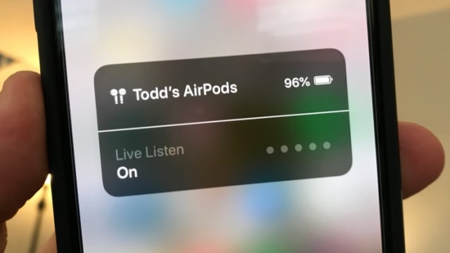 Live Listen mode. (Image courtesy of CNBC.)