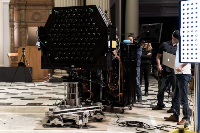 This incredible array of 475 cameras called Immerge captured and processed a huge amount of visual data using Google’s cloud platform and custom rendering techniques designed by Lytro. (Image courtesy of Lytro.)