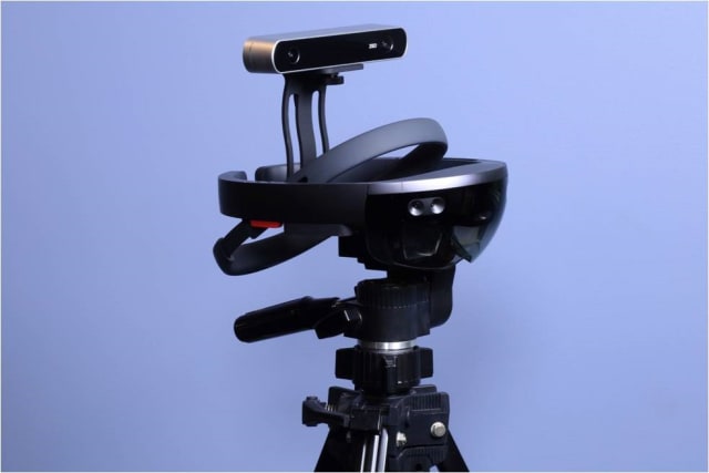 In September of 2017, Arvizio introduced MR Studio ViewPoint, a feature that leverages a depth-sensing camera to capture physical data and distribute it to a network of HoloLens headsets. HoloLens users in this distributed network can view, annotate and share captured data from ViewPoint. However, users do not need a HoloLens to view the captured 3D data—any viewing device will work as well. (Image courtesy of Arvizio.)