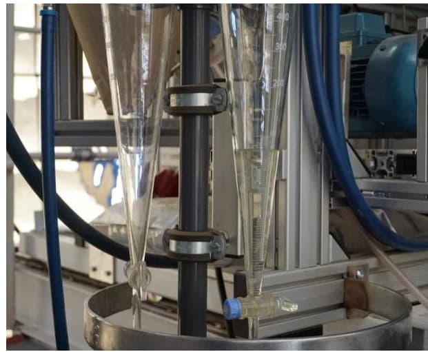 Water production on the solar reactor. (Image courtesy of Thorsten Denk.)