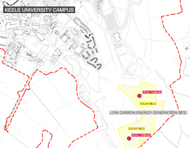 Low carbon energy generation. Image courtesy of Keele University.