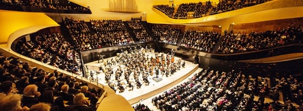 The Grande Salle Pierre Boulez, the largest concert hall at the Philharmonie de Paris. (Image courtesy of Philharmonie de Paris.)