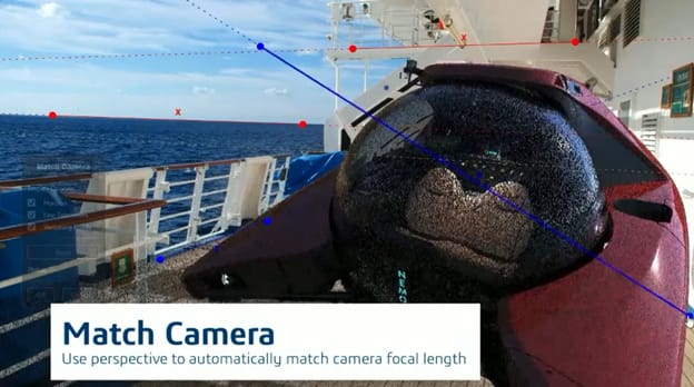 You can use lines of perspective on a photograph or other image to get the proper perspective on a model you are adding to the scene.