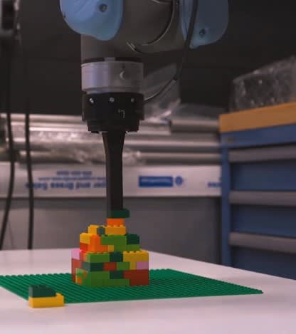 Autodesk conducted their robotic research using Lego blocks. (Image courtesy of Autodesk University.)