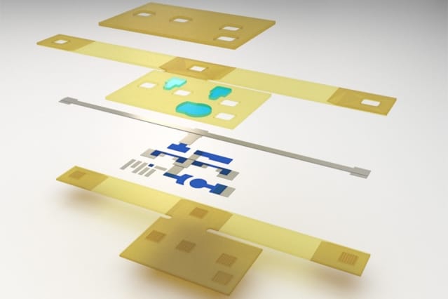 The components that make up the printable device. (Image courtesy of Subramanian Sundaram.)