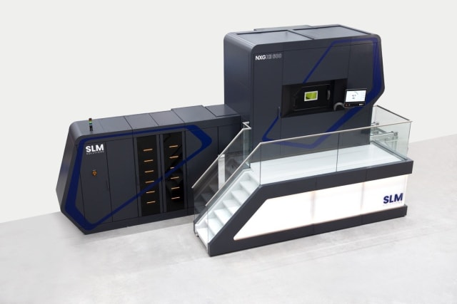 The 12-laser NXG XII 600 3D printer from SLM Solutions.