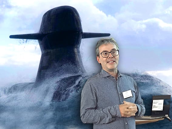The submarine model that is a crown jewel in the Swedish Marine’s fleet, Saab Kockum's A26 submarine. IT leader, Pål Almén, has bet hard on MBD (Model-Based Definition), concurrent engineering, digital twins and threads. Image: PLM&ERP News.