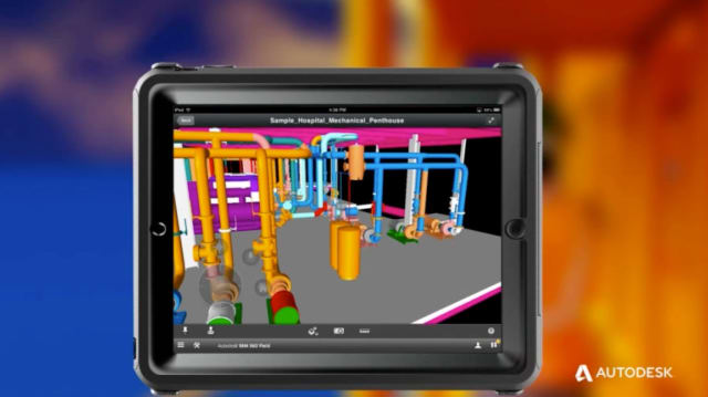 accessing the software’s full-featured website via their cloud-connected iPads. (Image courtesy of Autodesk.)