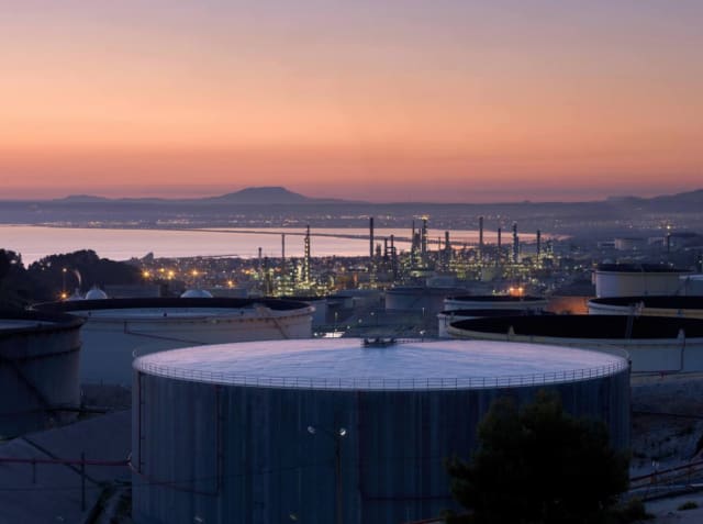 Total’s La Mède refinery, France’s first world-class biorefinery. (Image courtesy of Total.)