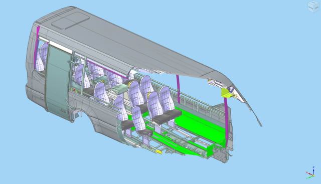 Seating arrangement using Solid Edge. (Image: Siemens.)