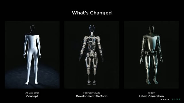 Tesla has been pushing forward with its robot concept since unveiling the design last year. (Source: Tesla.)