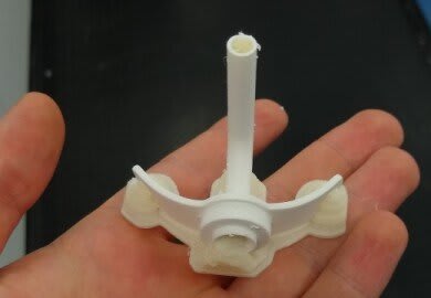 The improved 3D-printed tube. (Image courtesy of AES.)