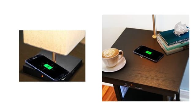 Figure 4. Wireless charging with Brightech lamps. (Image courtesy of Brightech.)
