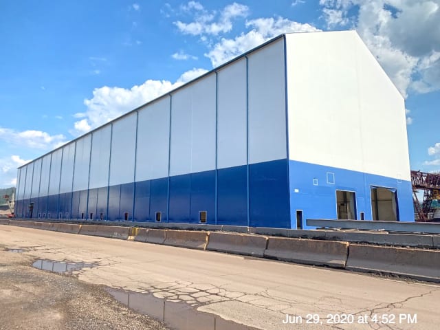 The fabric building for a large steel manufacturer. (Image courtesy of Legacy Building Solutions.)