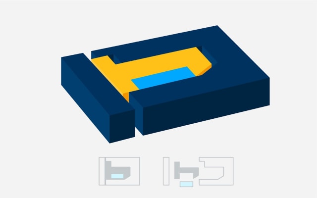 Undercuts require the use of lifters and/or slides which are additional features on a tool. They increase the amount of tool material necessary to achieve the geometry of the part and increase the setup and cycle time which leads to increased energy consumption. (Image courtesy of Fast Radius.)
