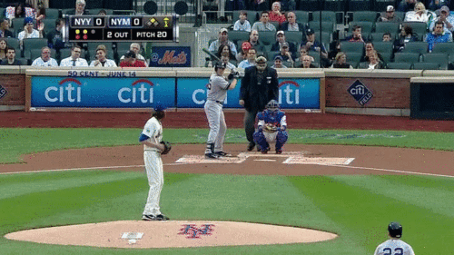 Jacob deGrom’s rising fastball. Watch the bat go under the ball without making the slightest contact. (Source: MLB.com.)