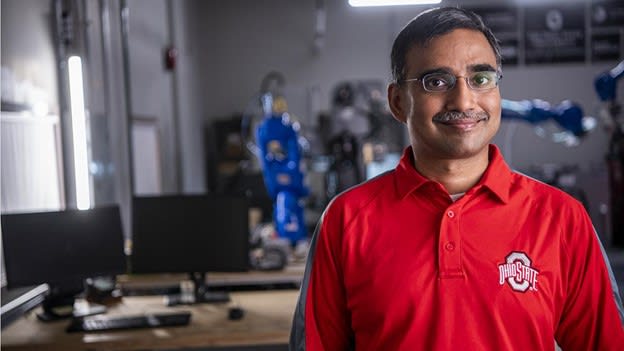 Vimal Buck is leveraging machine learning and artificial intelligence to improve cybersecurity for industry. (Photo by Logan Wallace/Courtesy of Ohio State University)