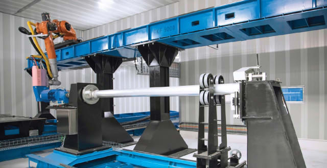 TKF 9000 is considered one of the world’s largest industrial 3D printers. (Image courtesy of Titomic.)