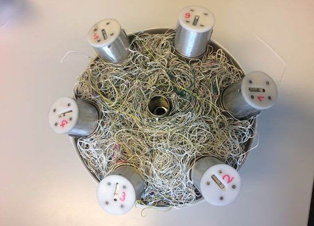 SpaceDEBRIS’ net before deployment.