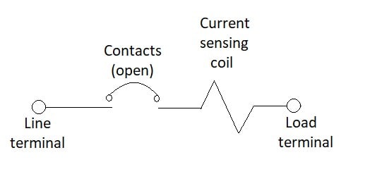 Figure 1. Series trip circuit protector configuration.