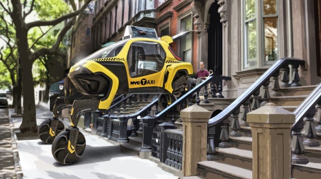 Concept of the Hyundai Elevate ultimate mobility vehicle, which used Fusion 360’s Generative Design for lightweighting. (Image courtesy of Autodesk.)
