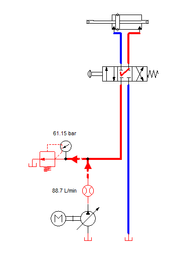 The circuit in simulation mode, in the closed center position. (Image: Tom Spendlove.)