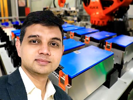 “The long scale-up time is a major challenge in this rapidly changing market,” says Siemens Digital Industries Software’ senior director of Battery Industry, Puneet Sinha. (Image: Siemens.)