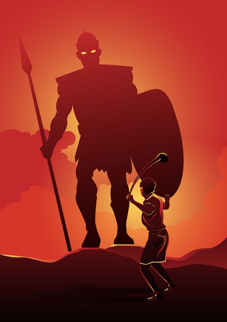 Don’t count Goliath out just yet. The Cloud can be his weapon, as well. (Image courtesy of Bigstock.)
