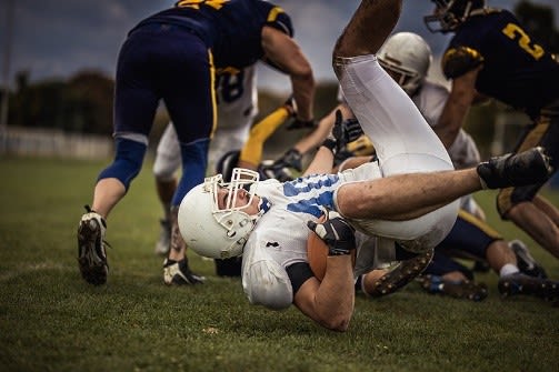 An estimated 1.6 million to 3.8 million sport- and recreation-related concussions occur in the United States each year, according to the Brain Injury Research Institute, with football accounting for more than 60 percent of those injuries. Brightlamp Inc. has launched an application that lets a smartphone user quickly record data that can be sent to a medical trainer or other medical professional who can objectively determine if that person has sustained any neurological disturbance, including concussion. (Image courtesy of Purdue.)