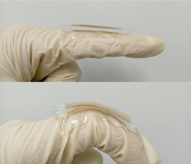 A prototype of the gold-tab triboelectric generator. (Image courtesy of Nano Energy)
