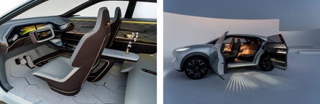 Interior of the Infinit QX Inspiration concept. (Images courtesy of Infiniti.)