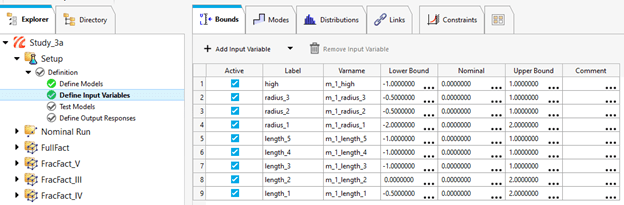 Adjusting bounds for dimensions of robot arm.