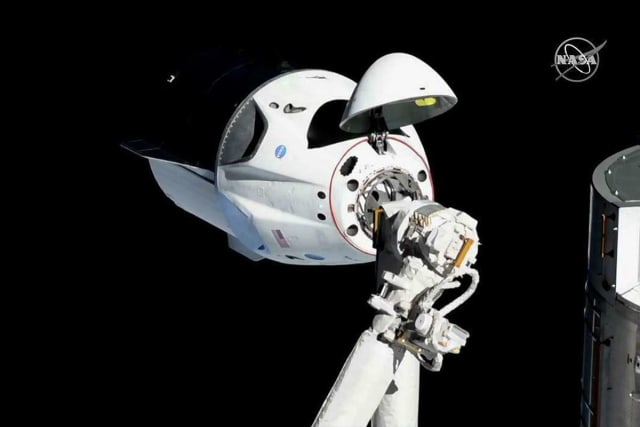 The Crew Dragon spacecraft. (Image courtesy of NASA.)