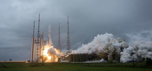 Engineers used simulations to ensure the JWST could survive the vibrations of launch. (Image courtesy of NASA.)