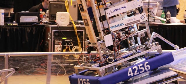 The Cyborg Cats’ robot for the 2012 FRC Season. (Image courtesy of Cyborg Cats.)