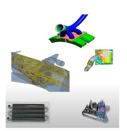 Examples of some of the industries and applications that are sadly in need of internal flow optimization. (Picture courtesy of Dassault Systèmes.)