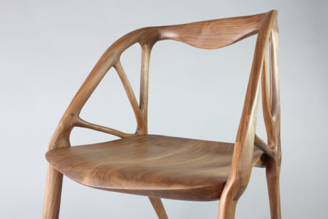 This chair was basically designed by artificial intelligence (AI), after an engineer entered the requirements for the design space. Dreamcatcher then generated a number of designs based on those parameters and the engineer selected the one that they preferred. The CAD model was then sent for CNC manufacture. (Image courtesy of Autodesk.)